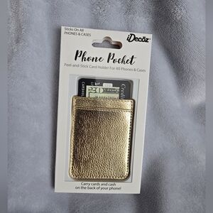 🟢 Gold Phone Pocket - Stick On